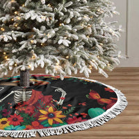 Seis Siete Dia de los Muertos Tree Skirt Mexican Funny 67 Calaca Skeleton Sombrero - Wonder Print Shop