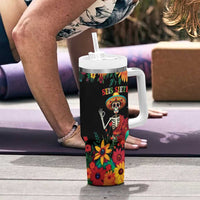 Seis Siete Dia de los Muertos Tumbler With Handle Mexican Funny 67 Calaca Skeleton Sombrero - Wonder Print Shop