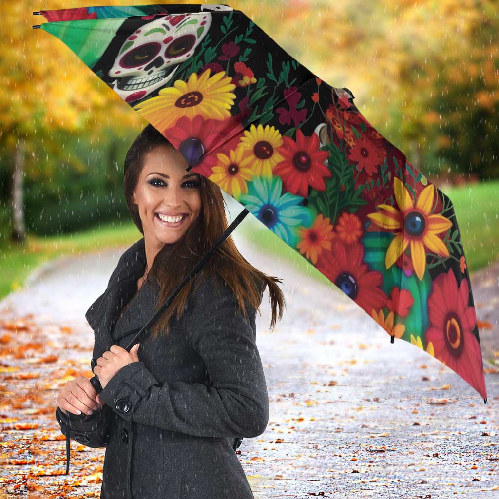 Seis Siete Dia de los Muertos Umbrella Mexican Funny 67 Calaca Skeleton Sombrero - Wonder Print Shop