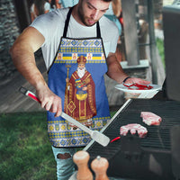 Ukraine Christmas Apron Saint Nicholas Vyshyvanka Style - Wonder Print Shop