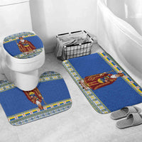 Ukraine Christmas Bathroom Set Saint Nicholas Vyshyvanka Style - Wonder Print Shop