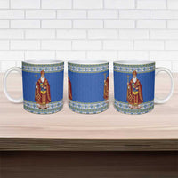 Ukraine Christmas Ceramic Mug Saint Nicholas Vyshyvanka Style - Wonder Print Shop