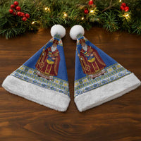 Ukraine Christmas Santa Hat Saint Nicholas Vyshyvanka Style - Wonder Print Shop