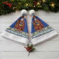 Ukraine Christmas Santa Hat Saint Nicholas Vyshyvanka Style - Wonder Print Shop