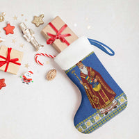 Ukraine Christmas Stocking Saint Nicholas Vyshyvanka Style - Wonder Print Shop