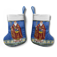 Ukraine Christmas Stocking Saint Nicholas Vyshyvanka Style - Wonder Print Shop