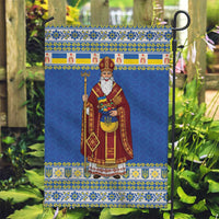 Ukraine Christmas Garden Flag Saint Nicholas Vyshyvanka Style - Wonder Print Shop