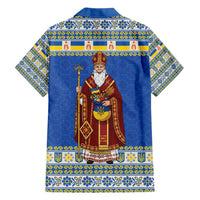 Ukraine Christmas Hawaiian Shirt Saint Nicholas Vyshyvanka Style - Wonder Print Shop