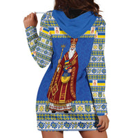 Ukraine Christmas Hoodie Dress Saint Nicholas Vyshyvanka Style - Wonder Print Shop