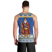 Ukraine Christmas Men Tank Top Saint Nicholas Vyshyvanka Style - Wonder Print Shop