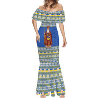 Ukraine Christmas Mermaid Dress Saint Nicholas Vyshyvanka Style - Wonder Print Shop