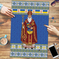 Ukraine Christmas Puzzle Saint Nicholas Vyshyvanka Style - Wonder Print Shop