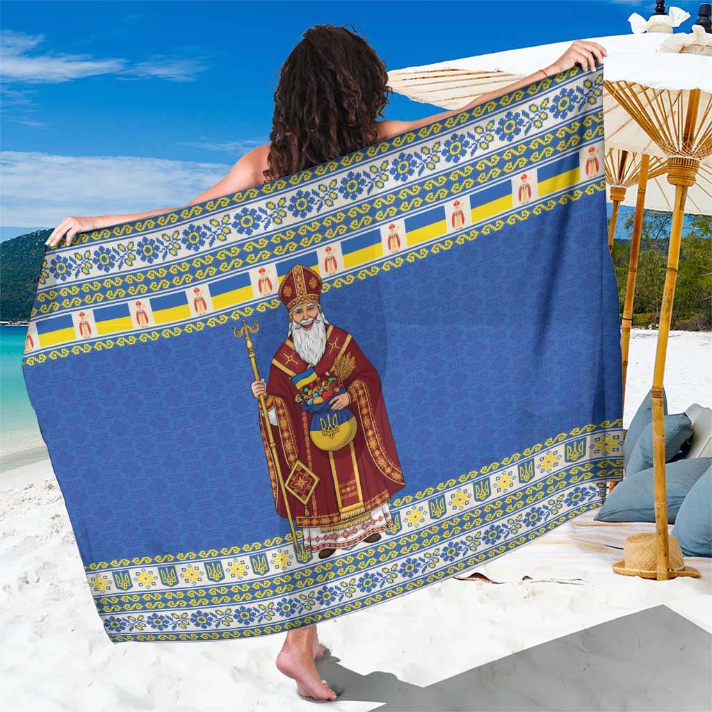 Ukraine Christmas Sarong Saint Nicholas Vyshyvanka Style - Wonder Print Shop