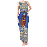 Ukraine Christmas Tank Maxi Dress Saint Nicholas Vyshyvanka Style - Wonder Print Shop