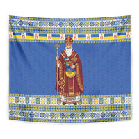 Ukraine Christmas Tapestry Saint Nicholas Vyshyvanka Style - Wonder Print Shop