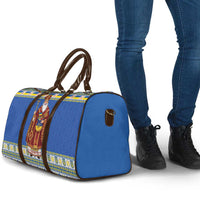 Ukraine Christmas Travel Bag Saint Nicholas Vyshyvanka Style - Wonder Print Shop