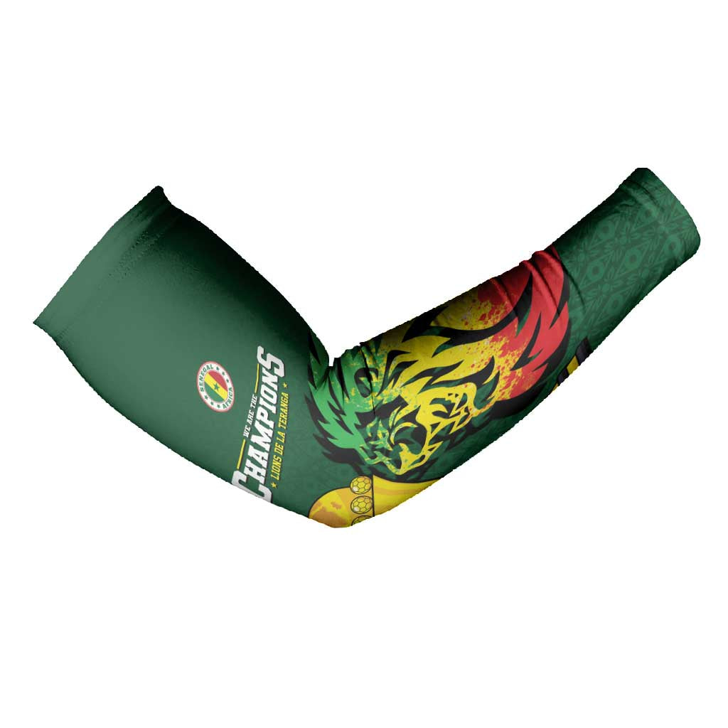 Senegal Football Champions Custom Arm Sleeves Lions of Teranga Rise