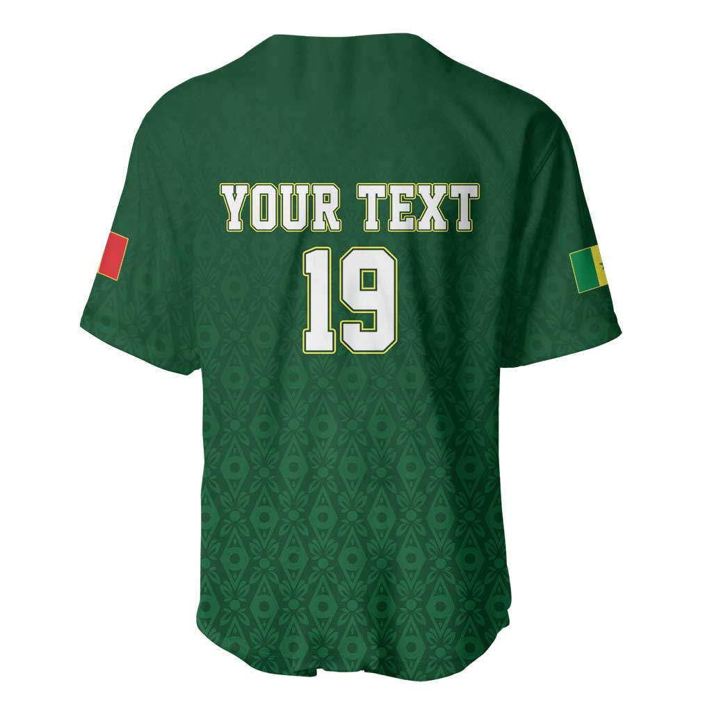 Senegal Football Champions Custom Baseball Jersey Lions of Teranga Rise