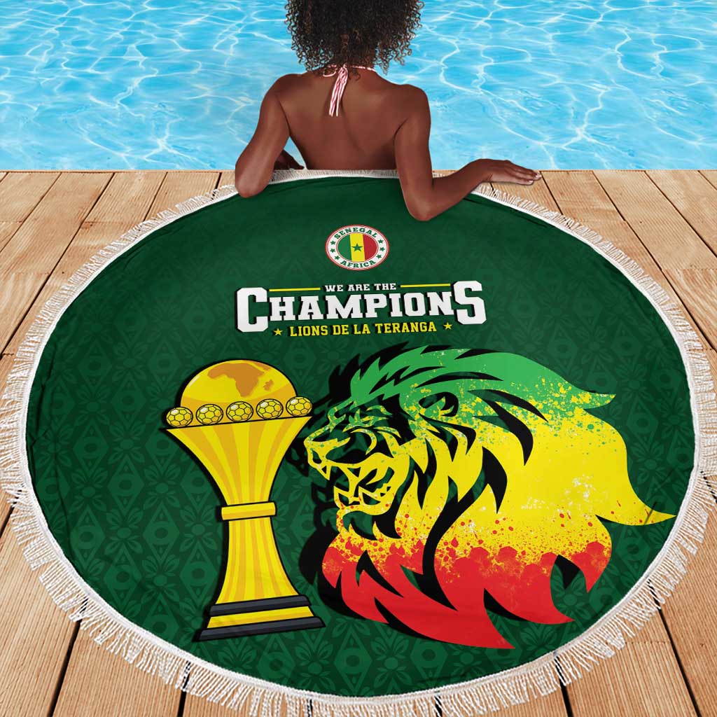 Senegal Football Champions Beach Blanket Lions of Teranga Rise