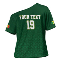 Senegal Football Champions Custom Cross Shoulder Shirt Lions of Teranga Rise