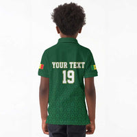 Senegal Football Champions Custom Kid Polo Shirt Lions of Teranga Rise