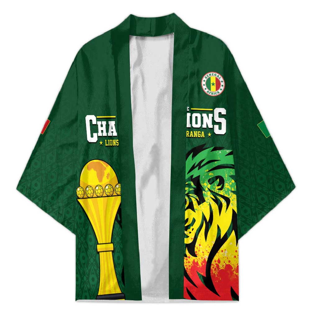 Senegal Football Champions Custom Kimono Lions of Teranga Rise