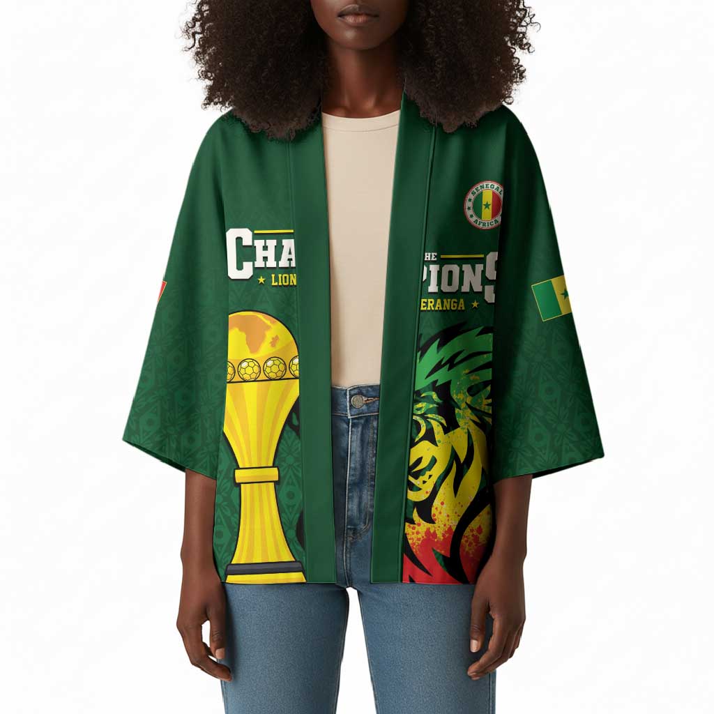 Senegal Football Champions Custom Kimono Lions of Teranga Rise