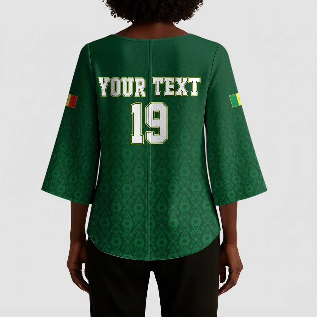 Senegal Football Champions Custom Kimono Sleeve Blouse Lions of Teranga Rise