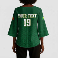 Senegal Football Champions Custom Kimono Sleeve Blouse Lions of Teranga Rise