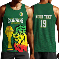 Senegal Football Champions Custom Men Tank Top Lions of Teranga Rise