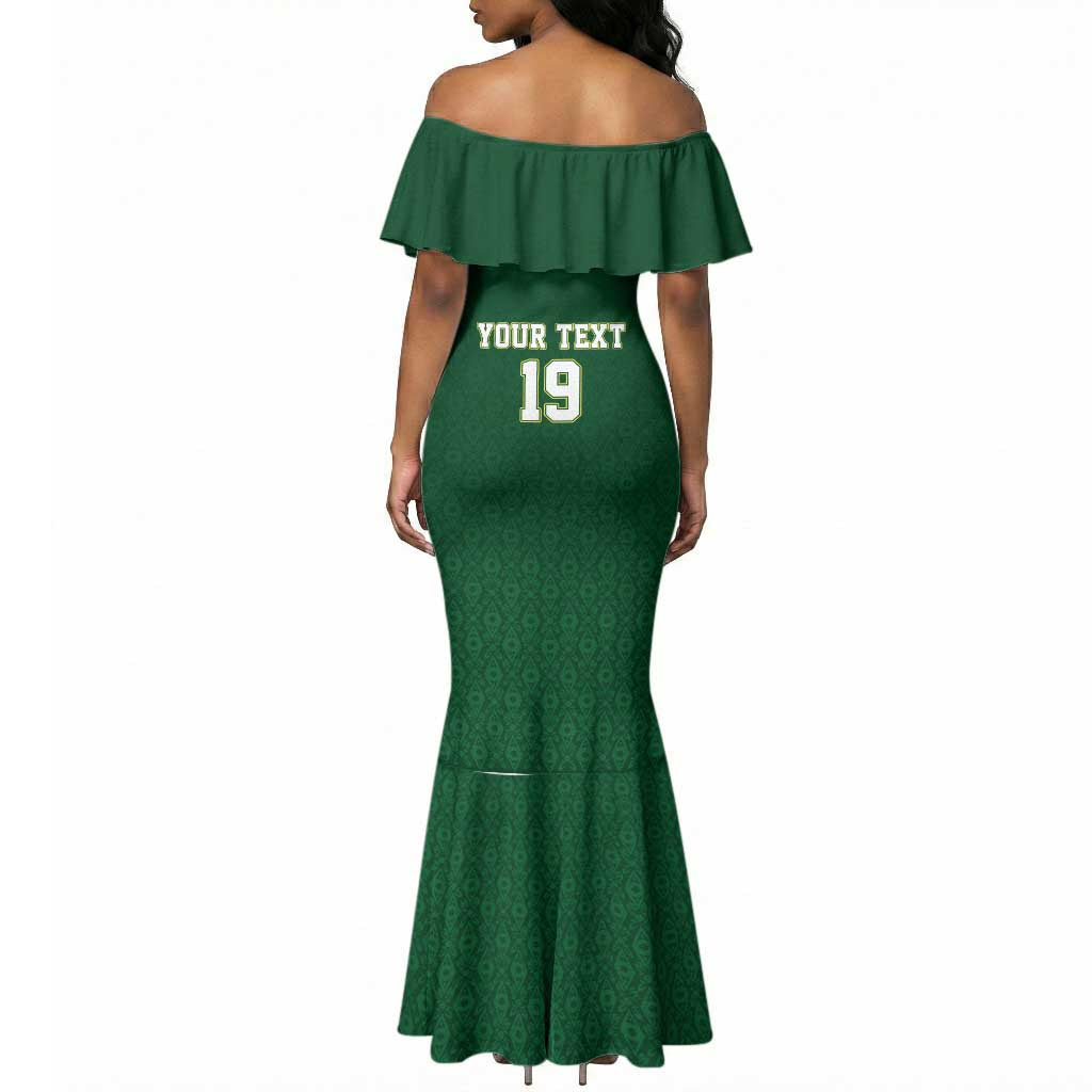 Senegal Football Champions Custom Mermaid Dress Lions of Teranga Rise