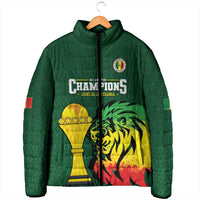 Senegal Football Champions Custom Padded Jacket Lions of Teranga Rise