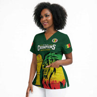 Senegal Football Champions Custom Scrub Top Lions of Teranga Rise