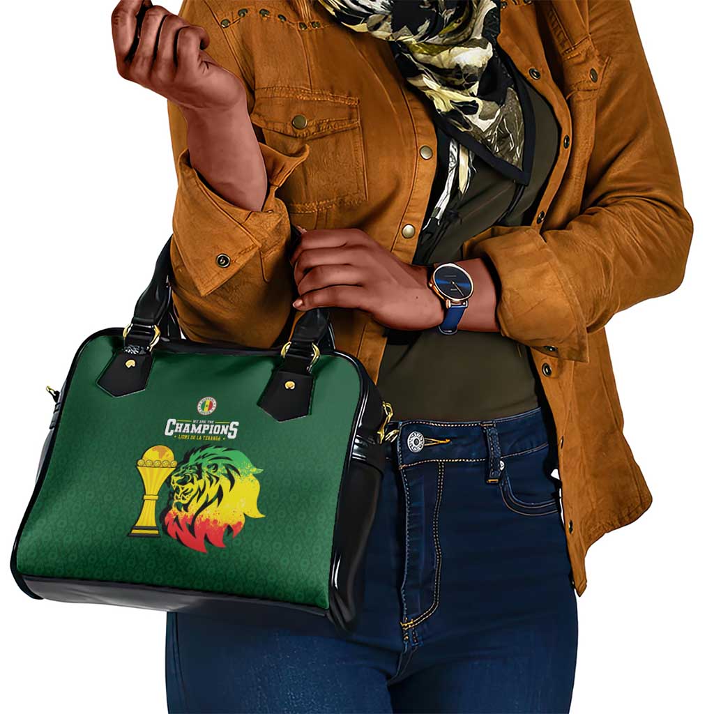 Senegal Football Champions Shoulder Handbag Lions of Teranga Rise