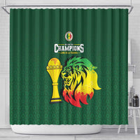 Senegal Football Champions Shower Curtain Lions of Teranga Rise