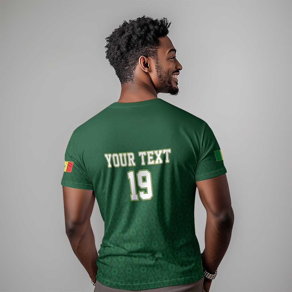 Senegal Football Champions Custom T shirt Lions of Teranga Rise