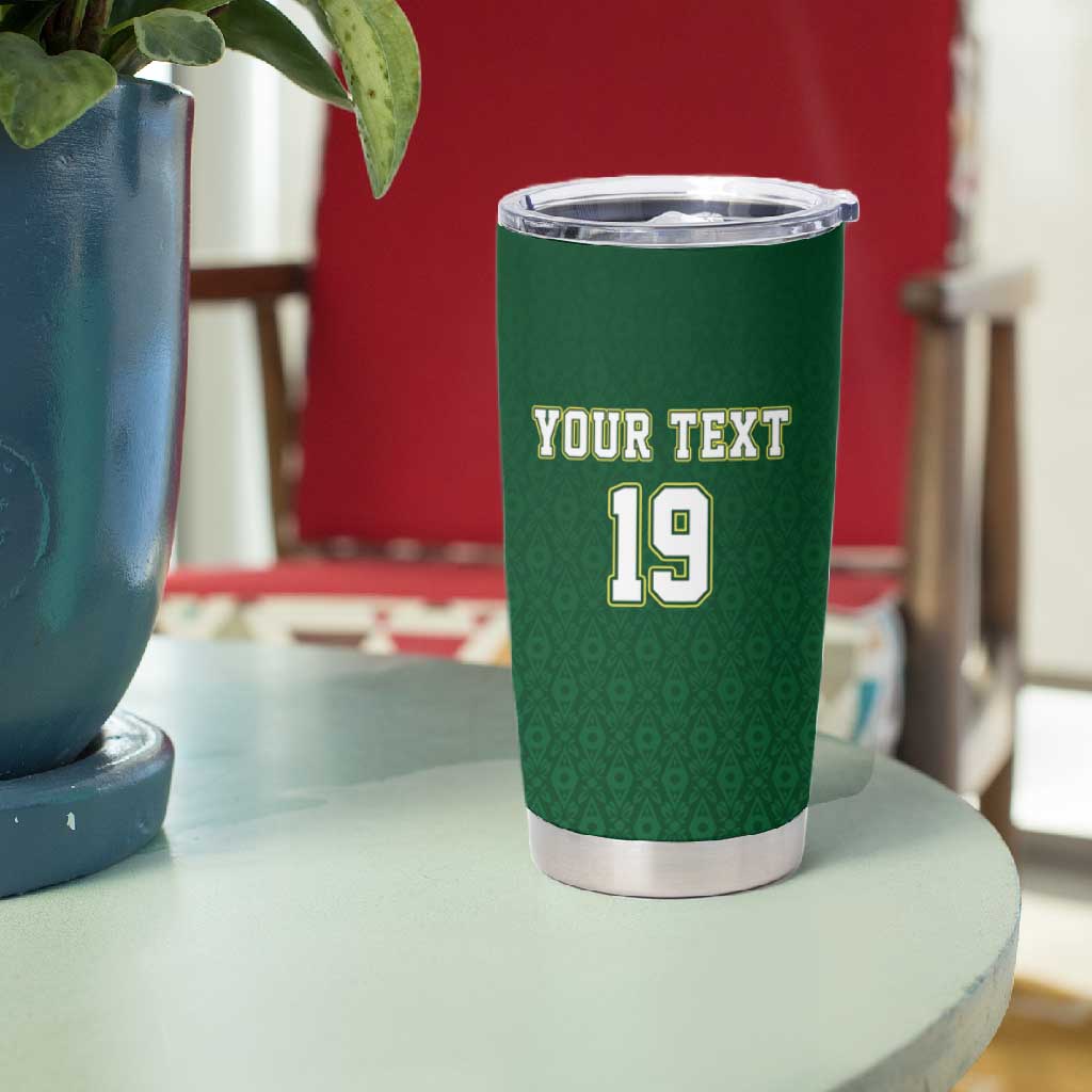 Senegal Football Champions Custom Tumbler Cup Lions of Teranga Rise