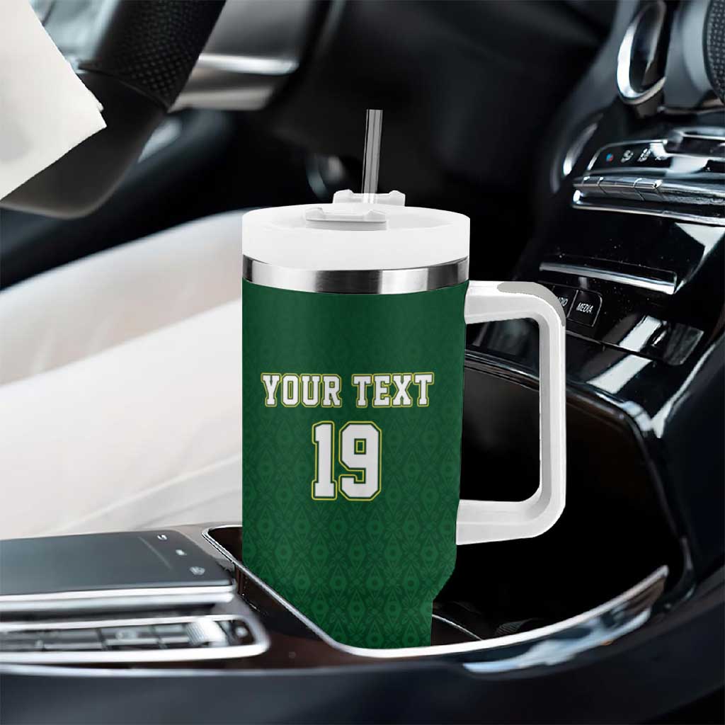 Senegal Football Champions Custom Tumbler With Handle Lions of Teranga Rise