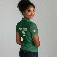 Senegal Football Champions Custom Women Polo Shirt Lions of Teranga Rise