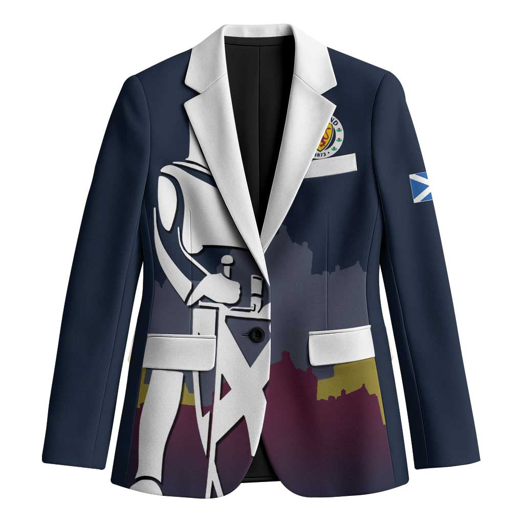 Custom Scotland Football Blazer William Wallace Statue Edinburgh Castle Art