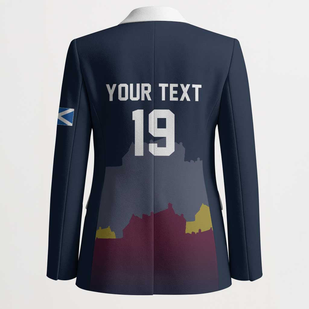 Custom Scotland Football Blazer William Wallace Statue Edinburgh Castle Art