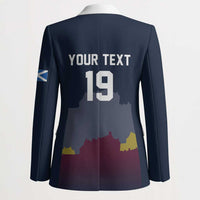 Custom Scotland Football Blazer William Wallace Statue Edinburgh Castle Art