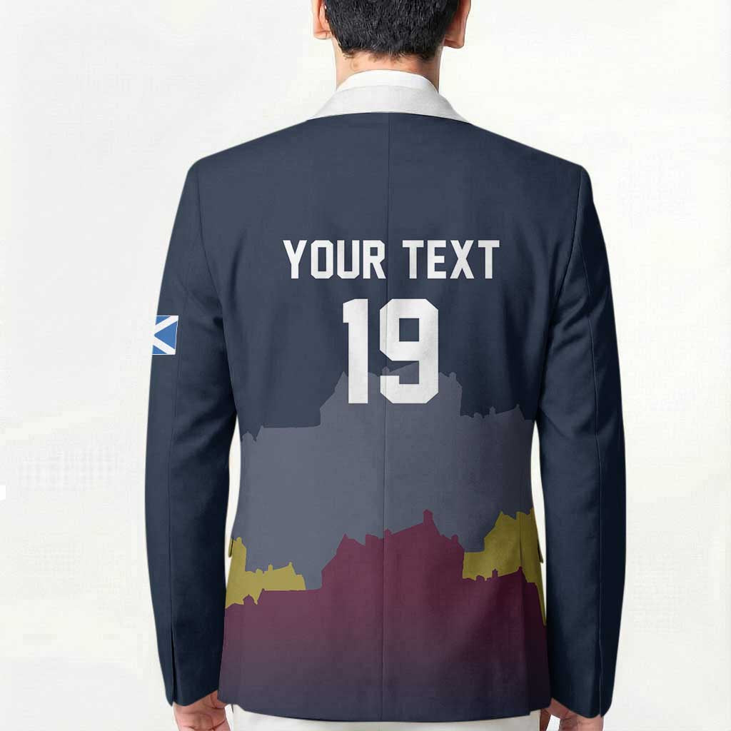Custom Scotland Football Blazer William Wallace Statue Edinburgh Castle Art