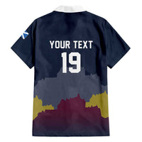 Custom Scotland Football Hawaiian Shirt William Wallace Statue Edinburgh Castle Art