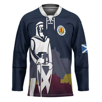 Custom Scotland Football Hockey Jersey William Wallace Statue Edinburgh Castle Art