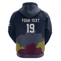 Custom Scotland Football Hoodie William Wallace Statue Edinburgh Castle Art
