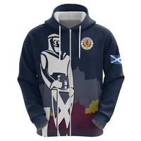 Custom Scotland Football Hoodie William Wallace Statue Edinburgh Castle Art