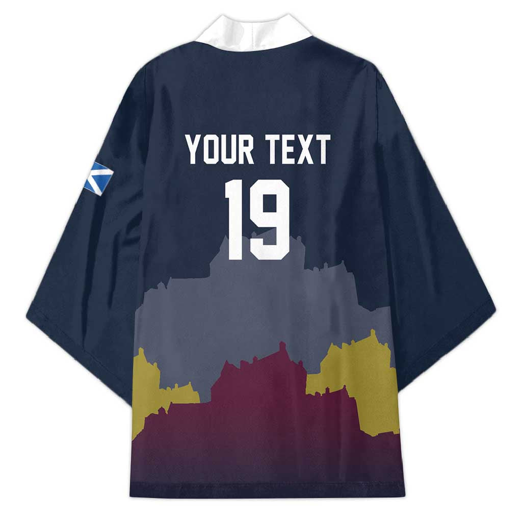 Custom Scotland Football Kimono William Wallace Statue Edinburgh Castle Art