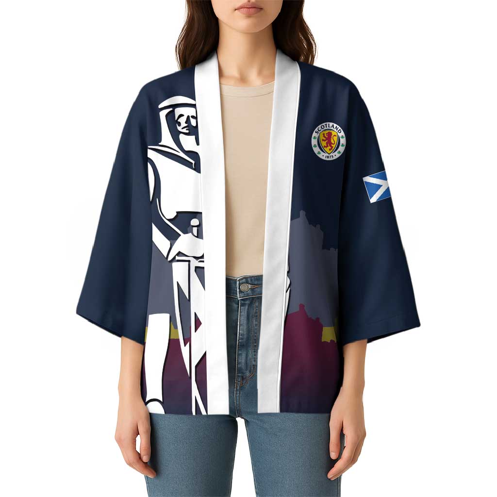 Custom Scotland Football Kimono William Wallace Statue Edinburgh Castle Art