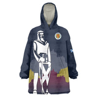 Custom Scotland Football Wearable Blanket Hoodie William Wallace Statue Edinburgh Castle Art